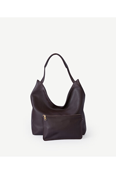 Yargıcı Leather Look Large Shoulder Bag