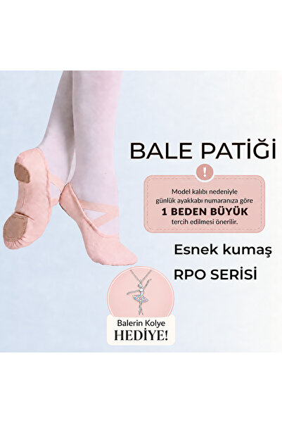 Balletique Premium Super Stretch Bale Patiği – Pembe Somon Profesyonel Çift T...