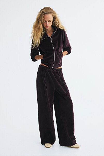 H&M Velur Jogger Pantolon