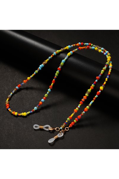 chichain سلاسل نظارات شمسية سوداء للنساء، سلاسل نظارات من الأكريليك واللؤلؤ و...