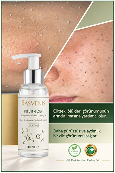 Rasvenis Peel It Glow Ölü Deri Temizleyici Peeling Jel (100 ml)
