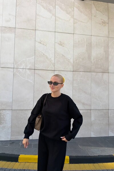 lizge giyim Cycling Neck Shoulder Robal Sweatshirt