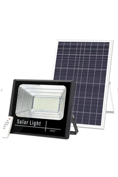 MANDU KIT Proiector 150w LED DIMABIL JORTAN cu Panou Solar INDIVIDUAL si Tele...