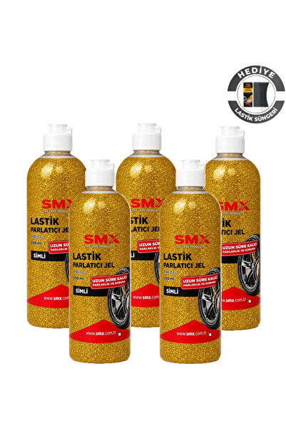 SMX Simli Jel Lastik Parlatıcı 500 Ml + Sünger Hediye
