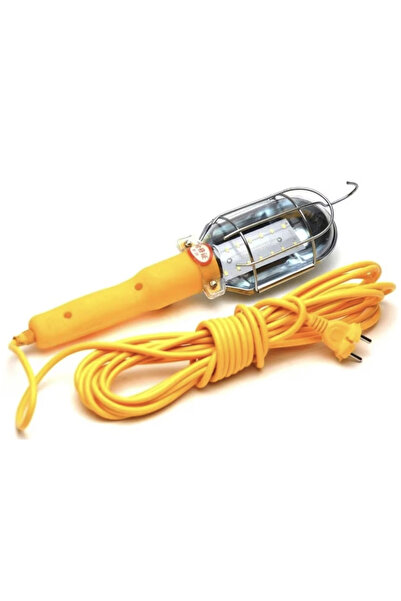 Scule Lampa GALBENA portabila de lucru cu LED cablu 10m 220V