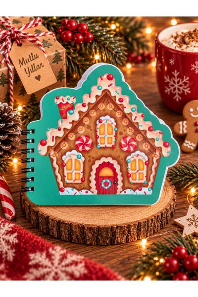 4nio Σημειωματάριο σε σχήμα Mini Green Cookie House