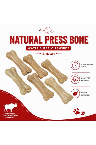 Petrix Press Bone Dog Chew Treat (4 Inch, 6 Pcs)