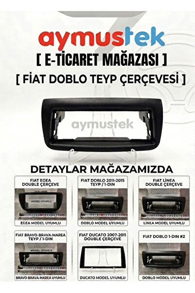 aymustek FİAT DOBLO TEYP ÇERÇEVESİ