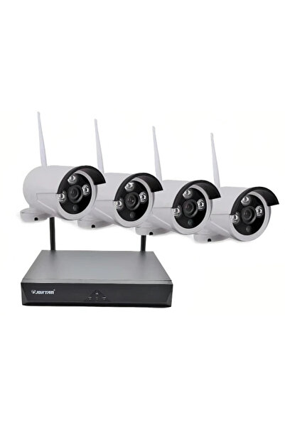 OEM KIT de supraveghere Wireless JORTAN 4 camere HDMI Infrarosu Vizualizare p...