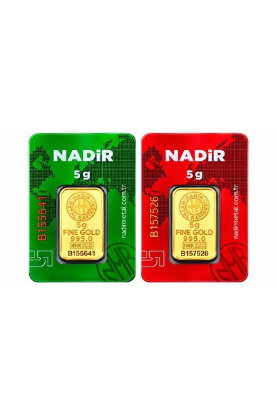 Tuğrul Kuyumculuk Nadir Gold 10 Gram (5+5) Külçe Gram Altın 24 Ayar