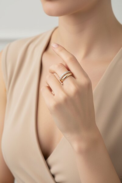 XUPING JEWELRY STİL İNCİSİ/XUPING JEWELRY BOMBELİ VE ALYANS MODEL İKİLİ TAŞLI...