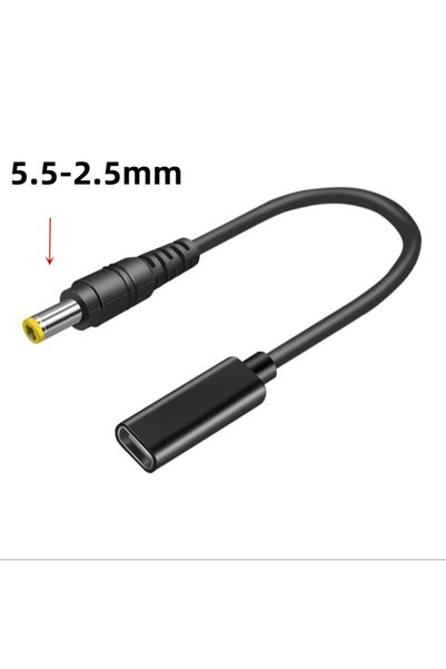Choice6 5.5-2.5 USB 3.1 Type C USB C Laptop Charger Power Adapter Converter U...