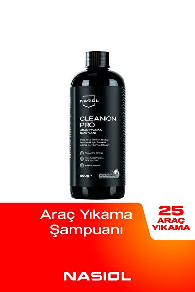 Nasiol Cleanion Pro Yoğun Köpüklü Konsantre Araç Yıkama Şampuanı-25 Yıkama-50...