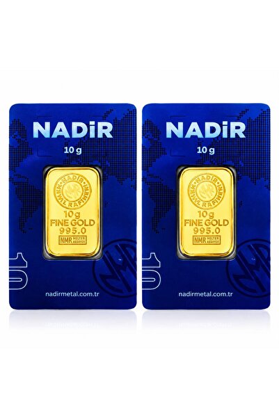 Tuğrul Kuyumculuk Nadir Gold 20 Gram (10 Gram+10 Gram) Külçe Gram Altın 24 Ayar