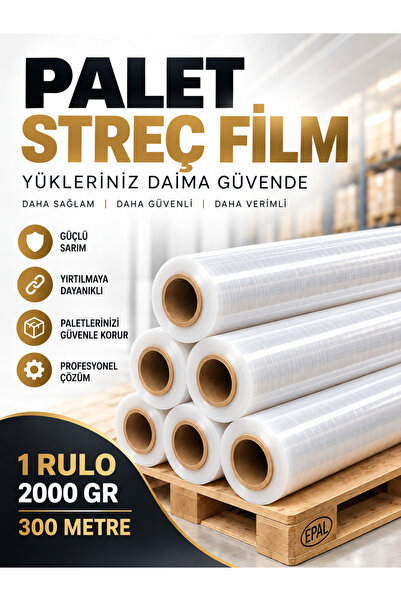 Genel Markalar Palet Streç 50 CM 17 Mic. 2000Gr / 300mt