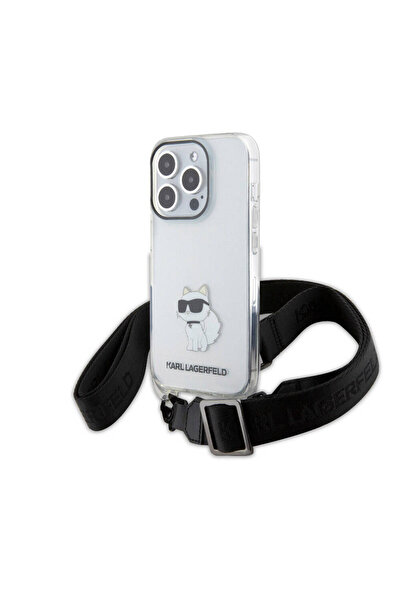Karl Lagerfeld Apple iPhone 15 Pro Max Kılıf Orjinal Lisanslı Boyun Askılı Ch...