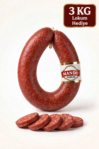 MANDO SUCUKLARI Hakiki Afyon Sucuğu %100 Doğal Acılı 3 Kğ