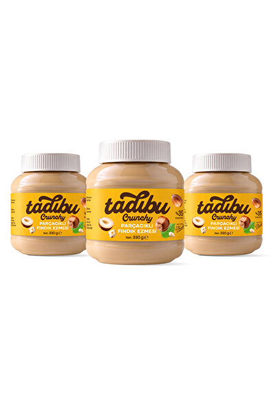 Abdurrahman Tatlıcı Tadıbu Parçacıklı Fındık Ezmesi 330 gr x 3 Adet