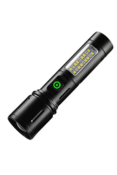 MİKİ Lanterna de mana LED reincarcabila CB 505A TG cu incarcare USB
