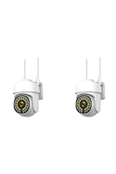 HASSAN Set 2 Camere de Supraveghere Jortan JT 8161 Full Color + 2 Carduri de ...