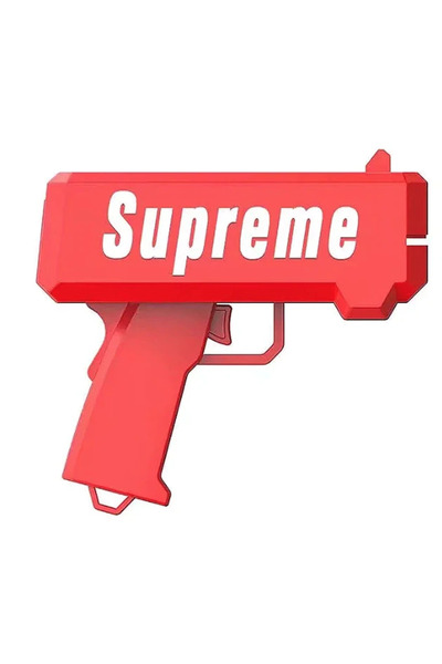 OEM Pistol SUPREME de aruncat bani sau pliante, pentru petreceri si aniversari