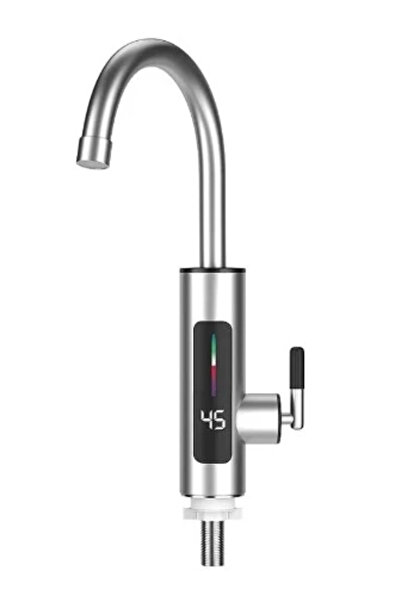 BASHAR Robinet electric instant din inox cu afișaj și rotație la 360 de grade