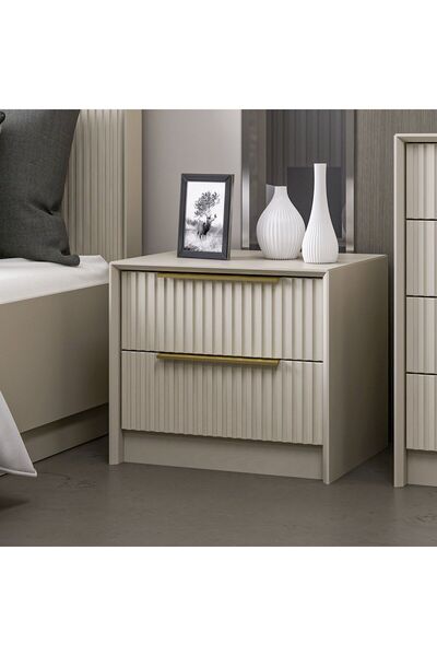 Minar Kale Luxe Soft 2çek Mebran Komodin-kumtaşı