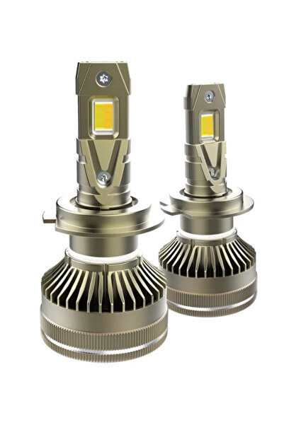 Ruan Set de 2 becuri auto LED K13 H4 CANBUS 210W 27000LM 6000K control prin a...