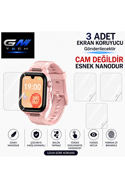 GM Tech Ttec Kido Pro Akıllı Saat Ekran Koruyucu 3 ADET NANO Ekran Koruyucu –...