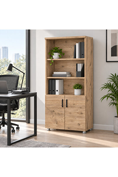 Legnof Office & Home Ahşap 2 Kapaklı Büyük Dolap (80X38X190 CM) – Enter Yarım...