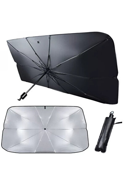 BASHAR Parasolar umbrela 134cm X 80cm pentru parbrizul masinii model MARE (ve...