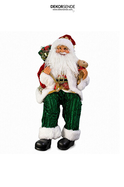 Dekorsende Christmas Santa Claus Sitting and Rocking His Feet 55 cm