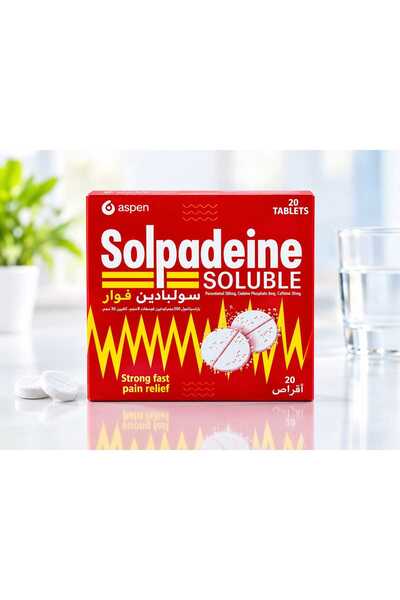 Solpadeine سولبادين أقراص فوارة قابلة للذوبان 20 قرصًا