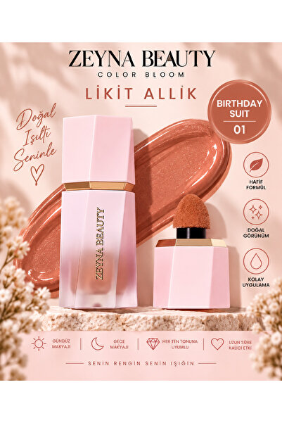 ZEYNABEAUTY Color Bloom Likit Sıvı Allık Birthday Suit 01