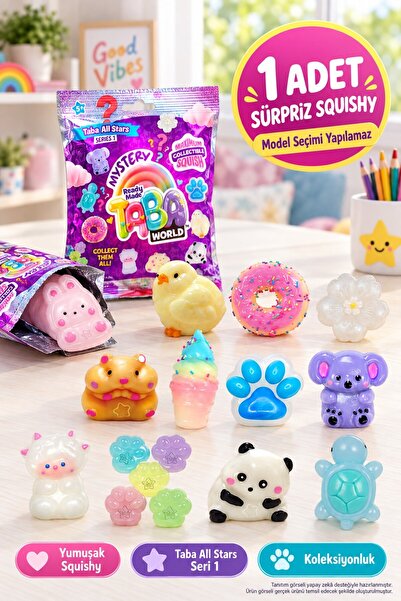 TOYFEST Taba Squishi Mystery Taba World Series 1 Sürpriz Mini Squishy Kokulu ...