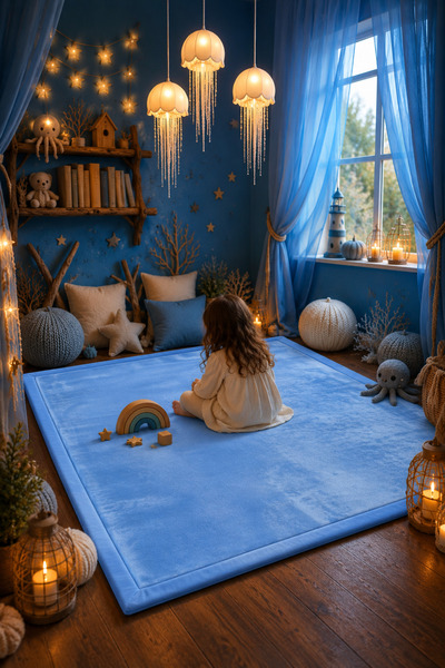 Vati Balin Tek Renk Memory Foam Tatami Bebek Cocuk Oyun Mati Halisi