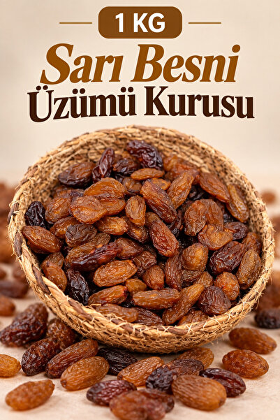 ÜLKÜ KURUYEMİŞ (1 KG) Sarı Besni Üzümü Kurusu Hediyelik Tatlı Atıştırmalık