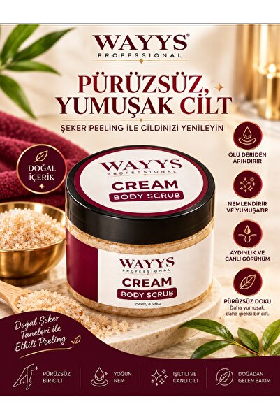 WAYYS ŞEKER PEELİNG İLE ÖLÜ DERİLERE ELVEDA