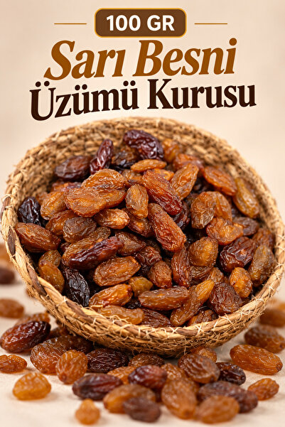 ÜLKÜ KURUYEMİŞ (100 GR) Sarı Besni Üzümü Kurusu Hediyelik Tatlı Atıştırmalık ...