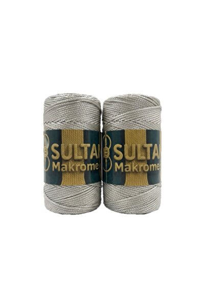Genel Markalar 2 Adet Sultan Makrome 3 Örgü İpi 100 Gram -Çanta Cüzdan Supla ...