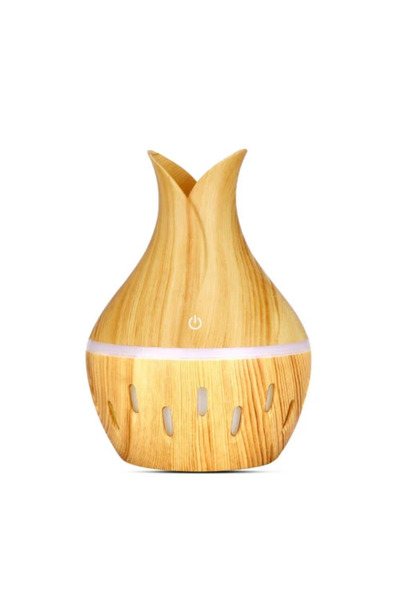 MANDU Umidificator de aer 130ml cu lumină LED, aspect lemn, HUS 02-3, Difuzor