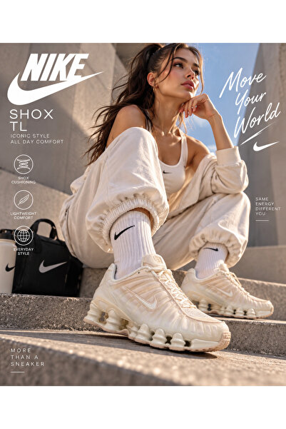 Nike Shox TL 'Soft Pearl' Kadın Sneaker Ayakkabı