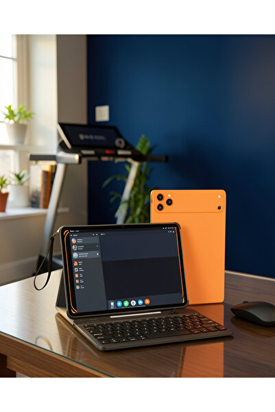 Tablet PC Klavyeli Set Geniş Ekran Yüksek Depolama Android Sistem