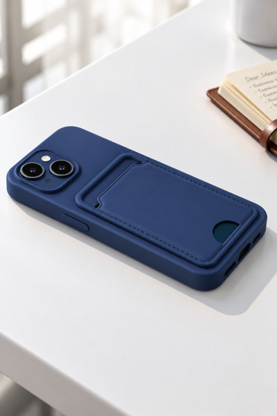 halkhouse İphone 14 & İphone 13 Kılıf Kamera Korumalı Kartlıklı Esnek Silikon...