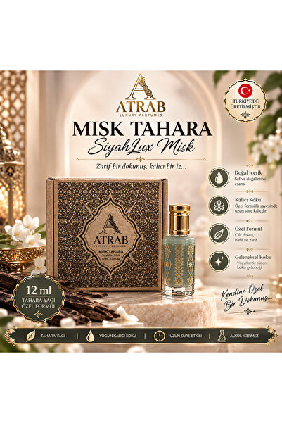 atrab MISK TAHARA SiyahLux Misk 12mL