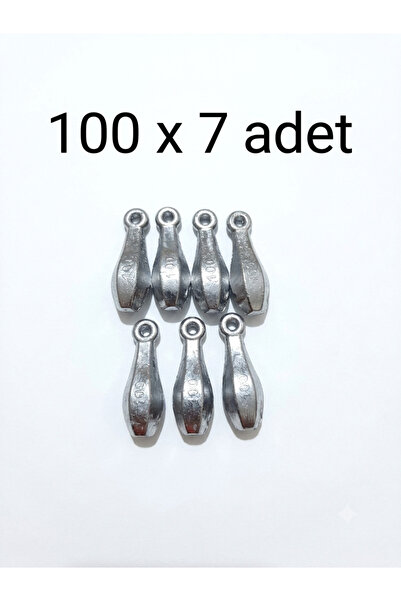 Türkaslann Standart armut tipi Kurşun 100 gram 7li paket toplam 700 gram