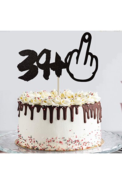 Choice black 1pc Glitter Black 40th Birthday Cake Decorations, Perfect for Fo...