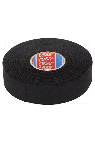 OEM Bandă textilă TESA TESA-51006-25/25, W 25mm, Thk 0,3mm, Automotive, neagr...