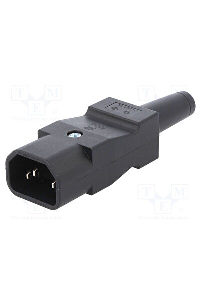OEM Conector alimentare AC SCHURTER 9009.0111, mufă, tată, 10A, 250VAC, C14 (...