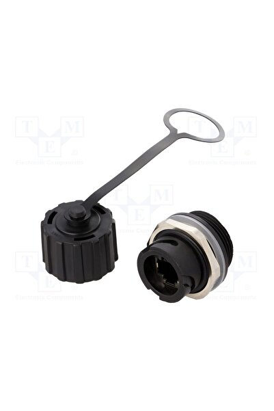 OEM Adaptor Amphenol CONEC 17-10000, soclu, PIN 8, Cat 5e, ecranat,cu capac d...